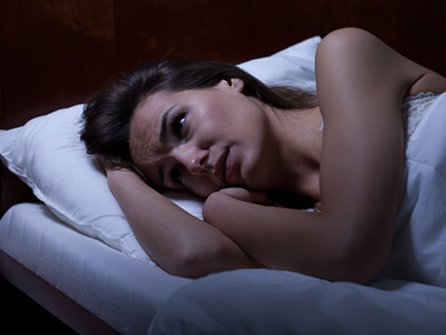 Woman Can't Sleep During Night