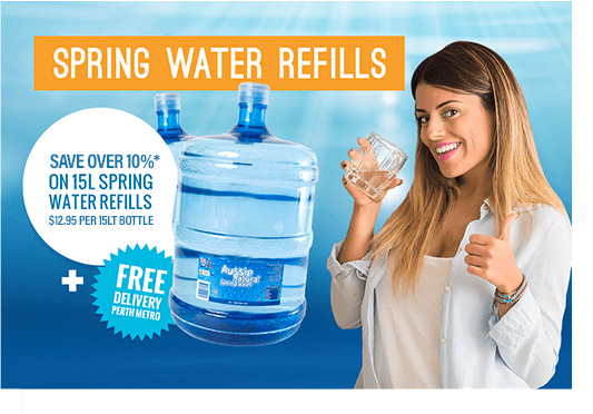 Aussie Natural 15L Water Bottle Refill 10%